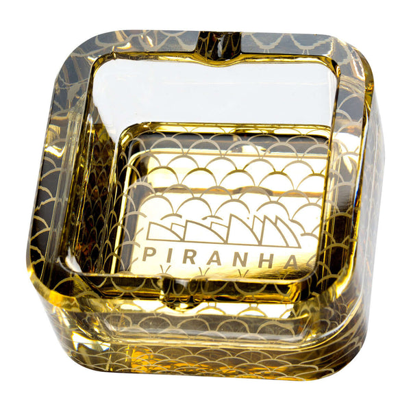 Piranha Glass Cube Ashtray