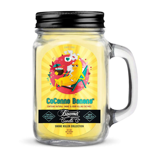 Beamer Candle CO. Smoke Killer Collection - 12 oz Glass Mason Jar