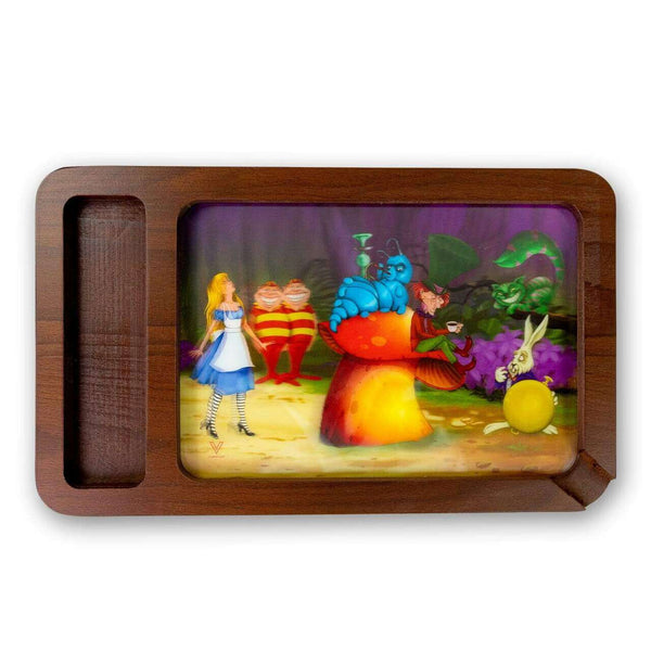 V Syndicate 3D High-Def Wood Rolling Tray - Small